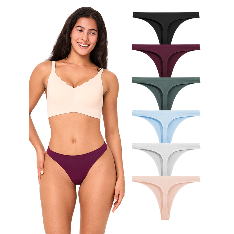 Women's Seamless No-show Thongs