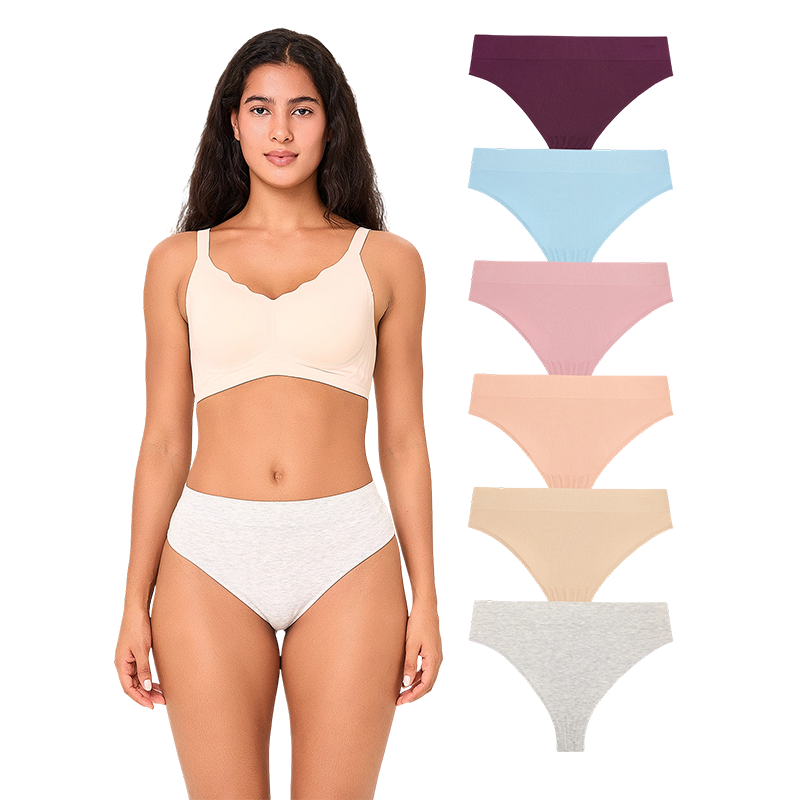 Women's Seamless High-Waist Thongs